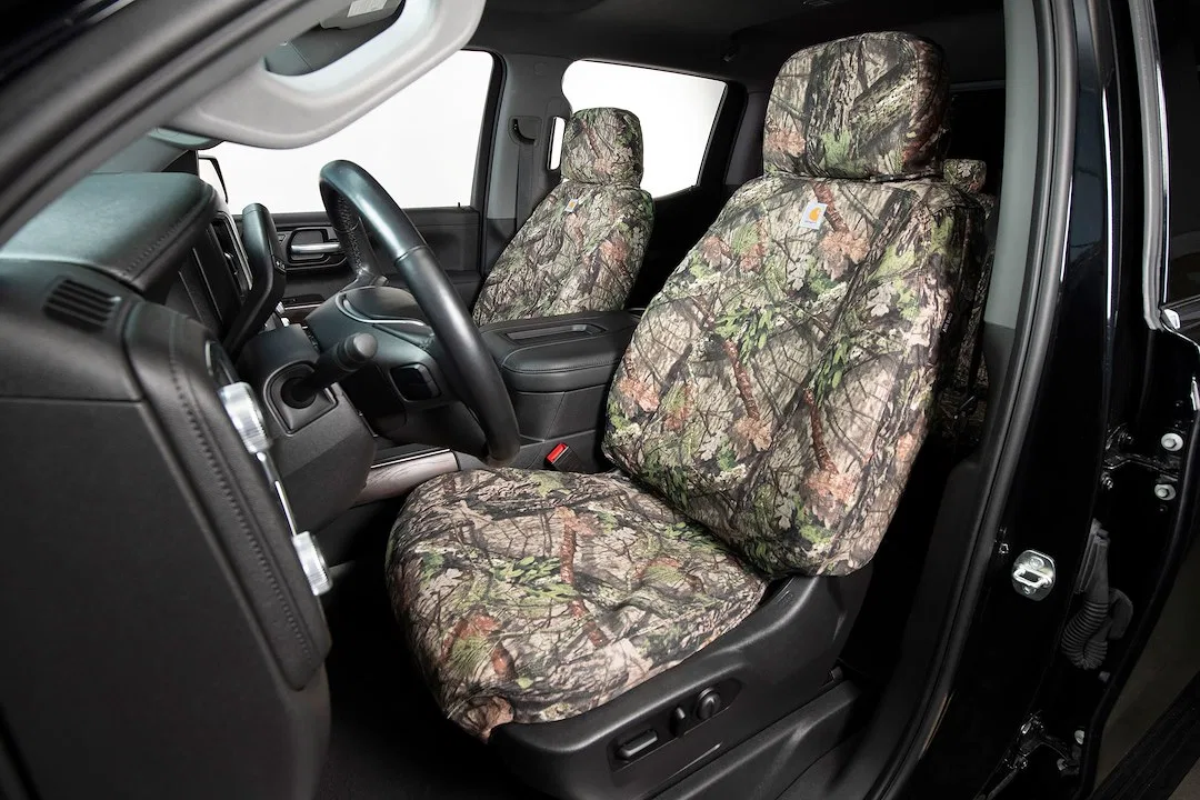 SSC8562CAMB – COVERCRAFT Seat Cover, Seat Style AU - 60/40-Split Bench Seat With 3 Adjustable Headrests Duck Weave Fa...